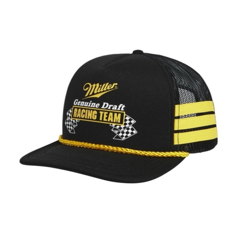 Miller Genuine Draft Racing Team Hat Adjustable Trucker‎ Hat American Needle NWT